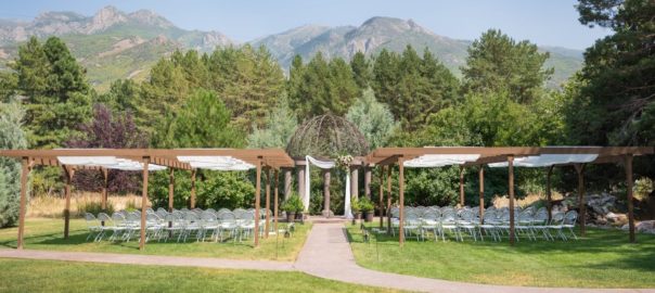 Utah Wedding Venue Oak Hills Reception and Event Center wedding set up